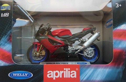 APRILIA RSV 1000R 1:18 Welly metalowy APRILIA RSV 1000R 1:18 Welly metalowy