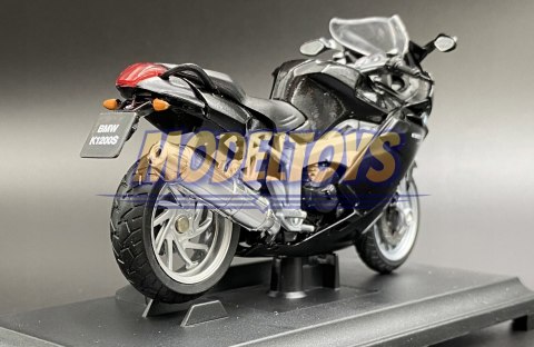 BMW K1200 S motocykl model 1:18 Welly metalowy BMW K1200 S motocykl model 1:18 Welly metalowy