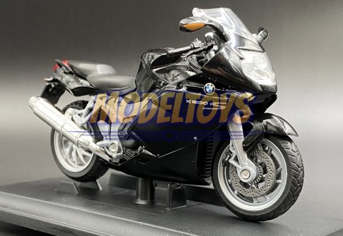 BMW K1200 S motocykl model 1:18 Welly metalowy BMW K1200 S motocykl model 1:18 Welly metalowy