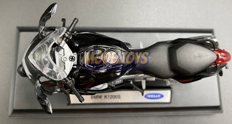 BMW K1200 S motocykl model 1:18 Welly metalowy BMW K1200 S motocykl model 1:18 Welly metalowy