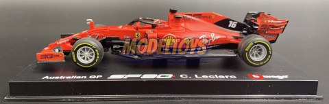 Bolid F1 FERRARI SF90 Leclerc KASK BBurago 1:43 Bolid F1 FERRARI SF90 Leclerc KASK BBurago 1:43