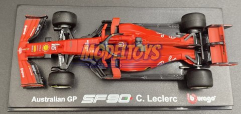 Bolid F1 FERRARI SF90 Leclerc KASK BBurago 1:43 Bolid F1 FERRARI SF90 Leclerc KASK BBurago 1:43