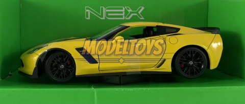 Chevrolet Corvette Z06 2017 metal model Welly 1:24 Chevrolet Corvette Z06 2017 metal model Welly 1:24