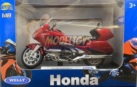 HONDA GL1800 Gold Wing motocykl model 1:18 Welly HONDA GL1800 Gold Wing motocykl model 1:18 Welly