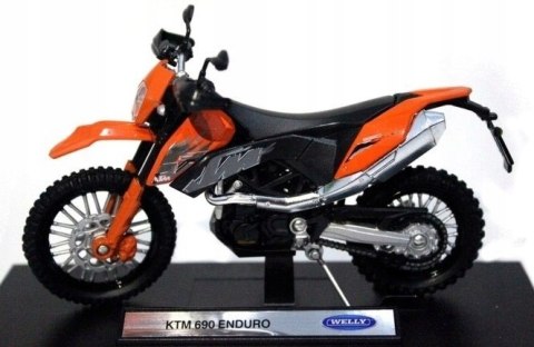 KTM 690 Enduro motocykl model 1:18 Welly metalowy KTM 690 Enduro motocykl model 1:18 Welly metalowy