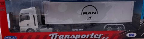 MAN TGX 18.440 ciągnik z naczepą TIR WELLY 1:32 MAN TGX 18.440 ciągnik z naczepą TIR WELLY 1:32