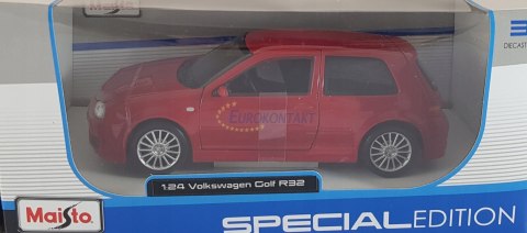 Volkswagen VW Golf R32 red 1:24 Maisto 31290 Volkswagen VW Golf R32 red 1:24 Maisto 31290