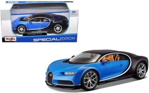 BUGATTI Chiron blue 1:24 model Maisto 31514 BUGATTI Chiron blue 1:24 model Maisto 31514