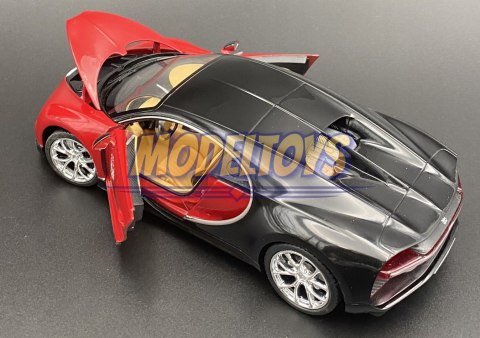 BUGATTI Chiron red black MODEL 24077 WELLY 1:24 BUGATTI Chiron red black MODEL 24077 WELLY 1:24