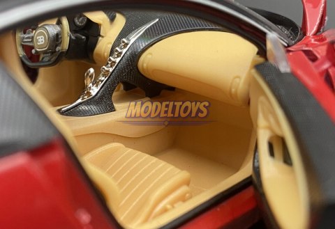 BUGATTI Chiron red black MODEL 24077 WELLY 1:24 BUGATTI Chiron red black MODEL 24077 WELLY 1:24