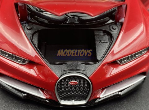 BUGATTI Chiron red black MODEL 24077 WELLY 1:24 BUGATTI Chiron red black MODEL 24077 WELLY 1:24
