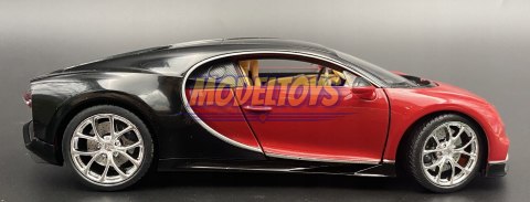 BUGATTI Chiron red black MODEL 24077 WELLY 1:24 BUGATTI Chiron red black MODEL 24077 WELLY 1:24