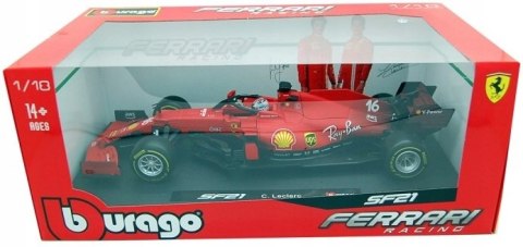 Bolid F1 Ferrari SF21 Leclerc 2021 BBurago 1:18 Bolid F1 Ferrari SF21 Leclerc 2021 BBurago 1:18