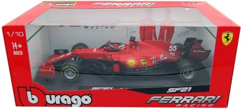 Bolid F1 Ferrari SF21 Sainz #55 2021 BBurago 1:18 Bolid F1 Ferrari SF21 Sainz #55 2021 BBurago 1:18