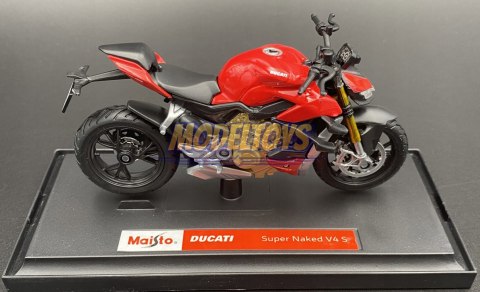 DUCATI Super Naked V4 S podstawka 1:18 Maisto DUCATI Super Naked V4 S podstawka 1:18 Maisto