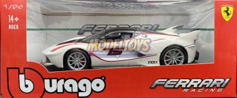 FERRARI FXX K #75 white model Bburago 26301 1:24 FERRARI FXX K #75 white model Bburago 26301 1:24