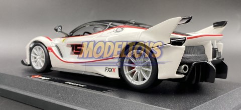FERRARI FXX K #75 white model Bburago 26301 1:24 FERRARI FXX K #75 white model Bburago 26301 1:24