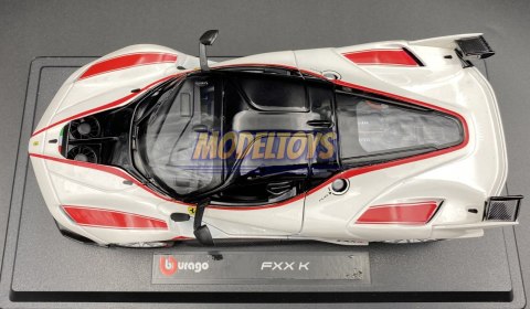 FERRARI FXX K #75 white model Bburago 26301 1:24 FERRARI FXX K #75 white model Bburago 26301 1:24