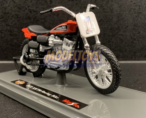 HARLEY DAVIDSON XR750 1972 Racing Bike 1:18 Maisto HARLEY DAVIDSON XR750 1972 Racing Bike 1:18 Maisto