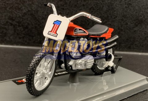 HARLEY DAVIDSON XR750 1972 Racing Bike 1:18 Maisto HARLEY DAVIDSON XR750 1972 Racing Bike 1:18 Maisto
