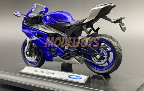 YAMAHA YZF-R6 motocykl 1:18 Welly metalowy YAMAHA YZF-R6 motocykl 1:18 Welly metalowy