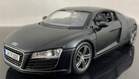 AUDI R8 V10 plus black mat 1:24 model Maisto 31281 AUDI R8 V10 plus black mat 1:24 model Maisto 31281