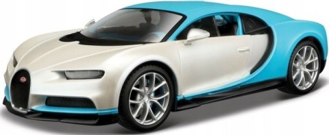 BUGATTI Chiron white blue 1:24 model Maisto 32509