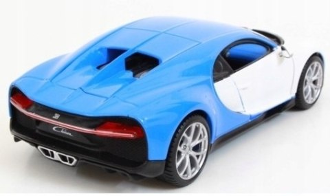 BUGATTI Chiron white blue 1:24 model Maisto 32509 BUGATTI Chiron white blue 1:24 model Maisto 32509