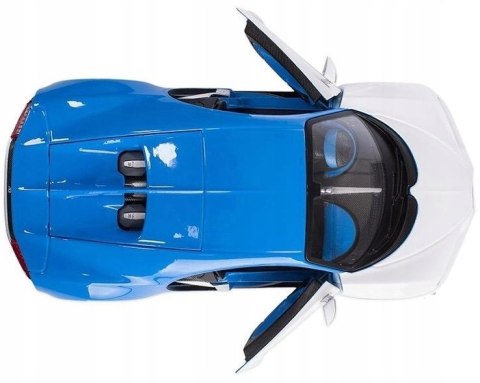 BUGATTI Chiron white blue 1:24 model Maisto 32509 BUGATTI Chiron white blue 1:24 model Maisto 32509