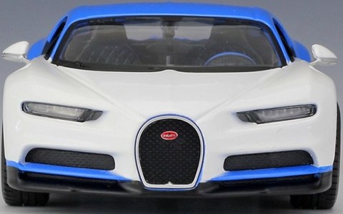 BUGATTI Chiron white blue 1:24 model Maisto 32509 BUGATTI Chiron white blue 1:24 model Maisto 32509