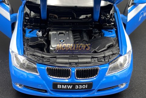 BMW 330i E90 POLIZIA metal model 22465 Welly 1:24 BMW 330i E90 POLIZIA metal model 22465 Welly 1:24