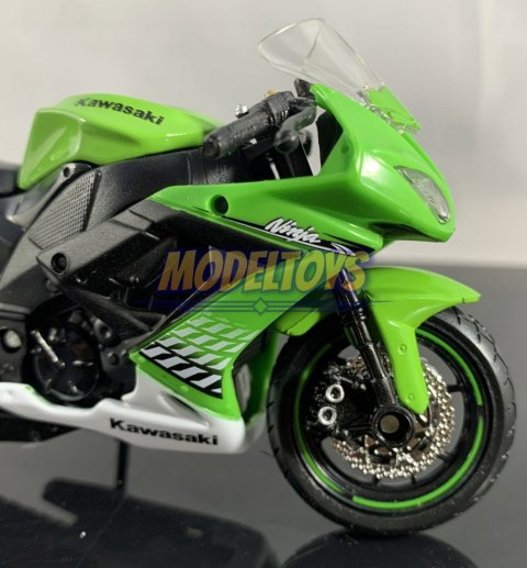 KAWASAKI NINJA ZX-10R podstawka model 1:18 Maisto KAWASAKI NINJA ZX-10R podstawka model 1:18 Maisto
