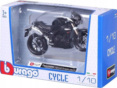 TRIUMPH Speed Triple 2011 model 1:18 Bburago TRIUMPH Speed Triple 2011 model 1:18 Bburago