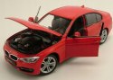 BMW 335i F30 red seria 3 model 24039 Welly 1:24