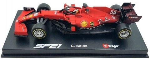 Bolid F1 FERRARI SF21 #55 Sainz KASK BBurago 1:43 Bolid F1 FERRARI SF21 #55 Sainz KASK BBurago 1:43