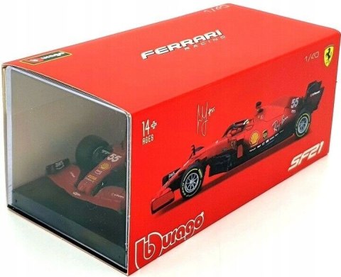 Bolid F1 FERRARI SF21 #55 Sainz KASK BBurago 1:43 Bolid F1 FERRARI SF21 #55 Sainz KASK BBurago 1:43