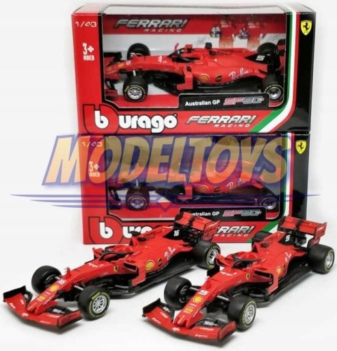 Bolid F1 FERRARI SF90 S. Vettel #5 BBurago 1:43 Bolid F1 FERRARI SF90 S. Vettel #5 BBurago 1:43