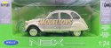 CITROEN 2CV beige model metal WELLY 1:24