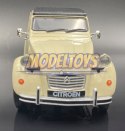 CITROEN 2CV beige model metal WELLY 1:24