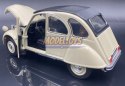 CITROEN 2CV beige model metal WELLY 1:24