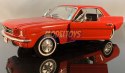 Ford MUSTANG 1/2 Coupe 1964 red 22451 Welly 1:24