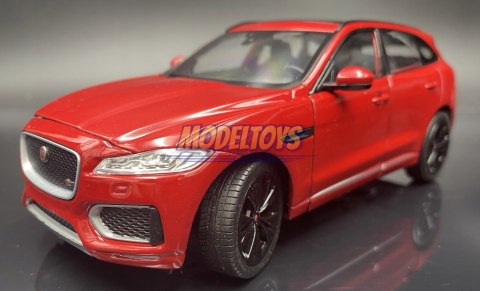 Jaguar F-Pace red metal model 24070 Welly 1:25 Jaguar F-Pace red metal model 24070 Welly 1:25