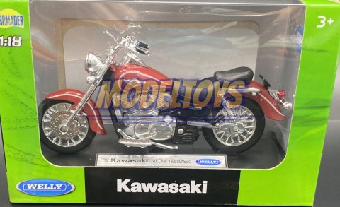 KAWASAKI Vulcan 1500 Classic 2002 1:18 Welly KAWASAKI Vulcan 1500 Classic 2002 1:18 Welly