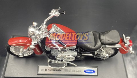 KAWASAKI Vulcan 1500 Classic 2002 1:18 Welly KAWASAKI Vulcan 1500 Classic 2002 1:18 Welly