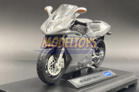 MV AGUSTA F4 S 1+1 motocykl 1:18 Welly metalowy MV AGUSTA F4 S 1+1 motocykl 1:18 Welly metalowy
