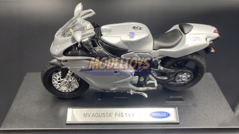 MV AGUSTA F4 S 1+1 motocykl 1:18 Welly metalowy MV AGUSTA F4 S 1+1 motocykl 1:18 Welly metalowy