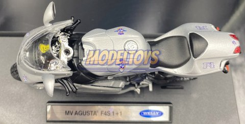 MV AGUSTA F4 S 1+1 motocykl 1:18 Welly metalowy MV AGUSTA F4 S 1+1 motocykl 1:18 Welly metalowy