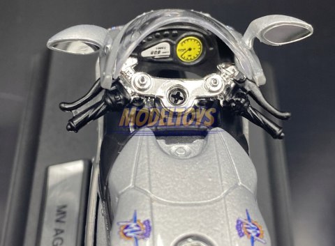 MV AGUSTA F4 S 1+1 motocykl 1:18 Welly metalowy MV AGUSTA F4 S 1+1 motocykl 1:18 Welly metalowy