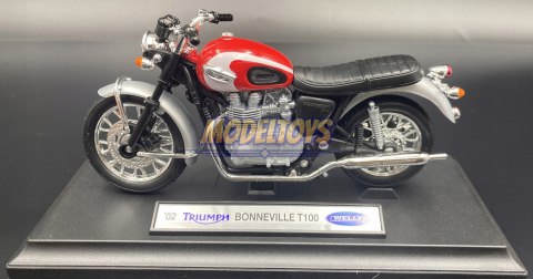 TRIUMPH Bonneville T100 2002 model 1:18 Welly TRIUMPH Bonneville T100 2002 model 1:18 Welly