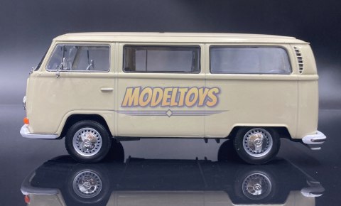 VW Volkswagen T2 1972 beige model 22472 WELLY 1:24 VW Volkswagen T2 1972 beige model 22472 WELLY 1:24